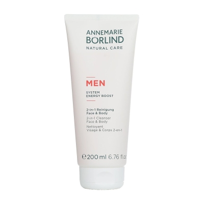 Annemarie Borlind Men System Energy Boost 2-in-1 Cleanser Face & Body 200ml/6.76oz