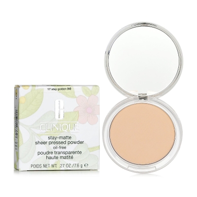 Clinique Stay Matte Pudder Oljefritt No. 17 Stay Golden 7.6g/0.27oz