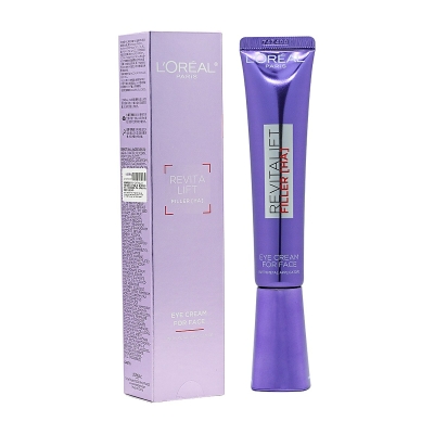 L'Oreal Paris Filler [HA] Eye Cream for Face with cooling Metal Applicator 3.0 30ml