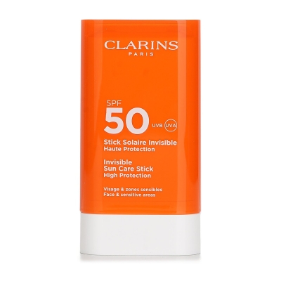Clarins Barra de protecci&oacute;n solar invisible FPS 50 de alta protecci&oacute;n - Para zonas sensibles (envase aleatorio) 17g/0.6oz