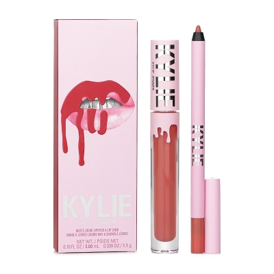 Kylie By Kylie Jenner 哑光唇妆组合:哑光唇彩3毫升+ 唇线笔1.1克 801 Queen 2pcs