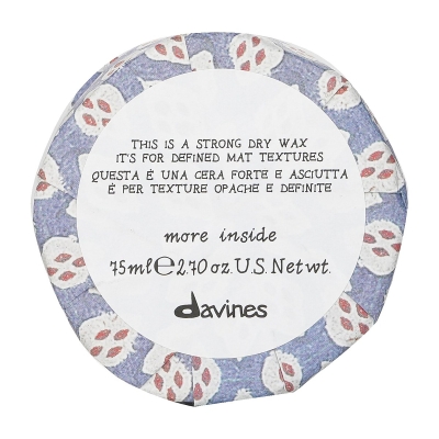 Davines More Inside This Is A Strong Dry Wax (For Defined Mat Textures) 75ml/2.69oz