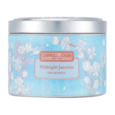 Carroll & Chan 100% Beeswax Tin Candle - Midnight Jasmine (8x6) cm