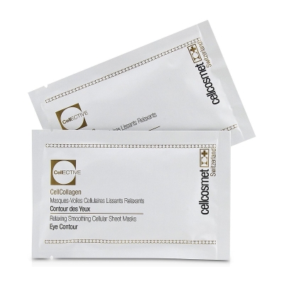 Cellcosmet & Cellmen Cellcosmet CellEctive CellCollagen Eye Contour Relaxing Smoothing Cellular Sheet Masks 5x2patchs