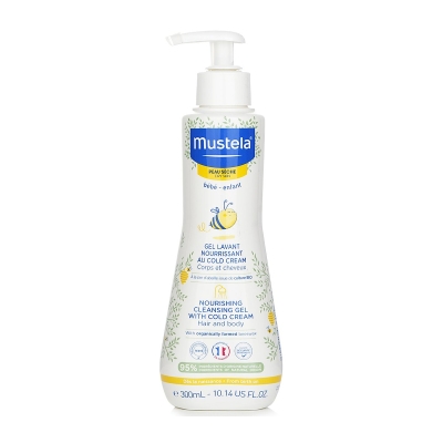 Mustela V&yacute;živn&yacute; myc&iacute; gel se studen&yacute;m kr&eacute;mem na vlasy a tělo - pro suchou pokožku 300ml/10.14oz