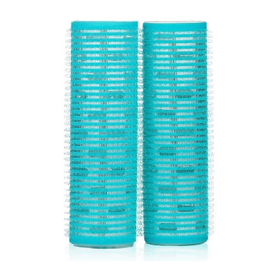 Lucky Trendy Velcro Aluminum Roller, 30mm, Blue 2pcs