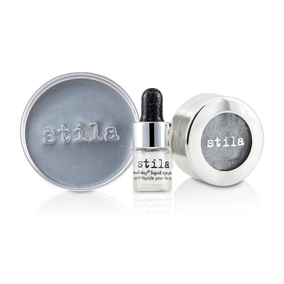 Stila Magnificent Metals Foil Finish Eye Shadow With Mini Stay All Day Liquid Eye Primer Titanium 2pcs