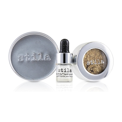 Stila Magnificent Metals Foil Finish Eye Shadow With Mini Stay All Day Liquid Eye Primer Gilded Gold 2pcs