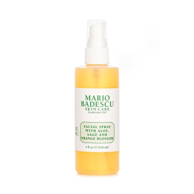 Mario Badescu สเปรย์บำรุงผิวหน้าด้วยว่านหางจระเข้ เซจ และดอกส้ม 118ml/4oz
