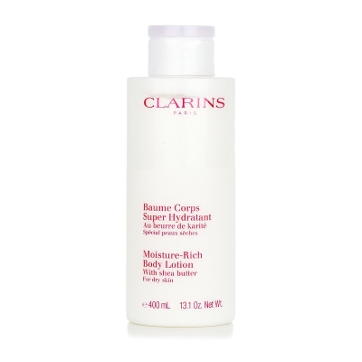 Clarins Hydratačn&iacute; tělov&yacute; kr&eacute;m pro suchou pleť New Moisture-Rich Body Lotion - For Dry Skin ( velk&eacute; balen&iacute;, Limitovan&aacute; edice ) 400ml/14oz