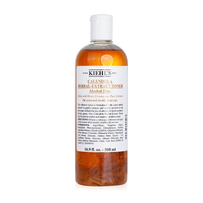 Kiehl's Calendula Herbal Extract Alcohol-Free - kasvovesi (normaalille rasvoittuvalle iholle ) 500ml/16.9oz