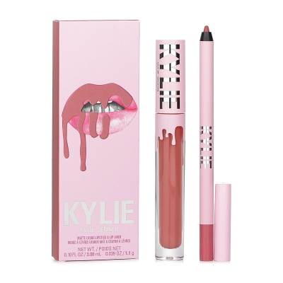 Kylie By Kylie Jenner 哑光唇妆组合:哑光唇彩3毫升+ 唇线笔1.1克 301 Angel 2pcs