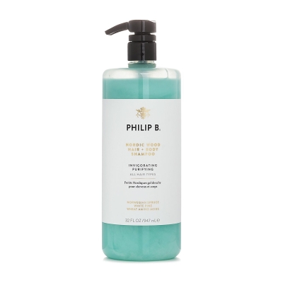 Philip B شامبو للشعر والجسم Nordic Wood (مطهر ومرطب لجميع أنواع الشعر) 947ml/32oz