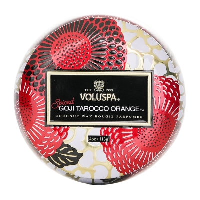 Voluspa Mini Tin Candle - Spiced Goji Tarocco Orange 113g/4oz