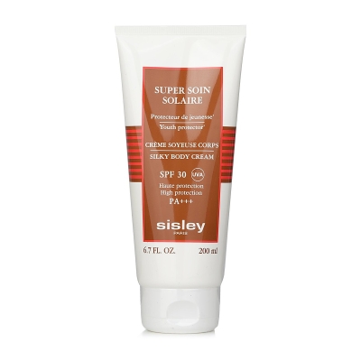 Sisley Super Soin Solaire Silky tělov&yacute; kr&eacute;m SPF 30 UVA vysok&aacute; ochrana 168105 200ml/6.7oz