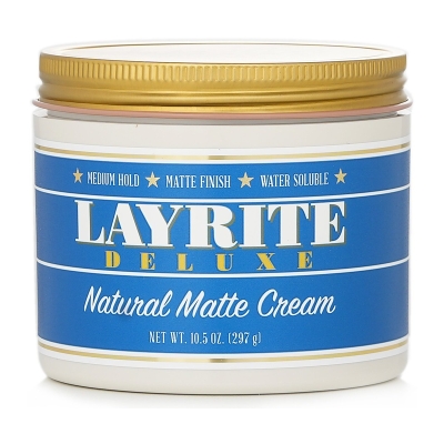 Layrite كريم طبيعي غير لامع (ثبات متوسط، لمسة نهائية غير لامعة، ذواب في الماء) 297g/10.5oz