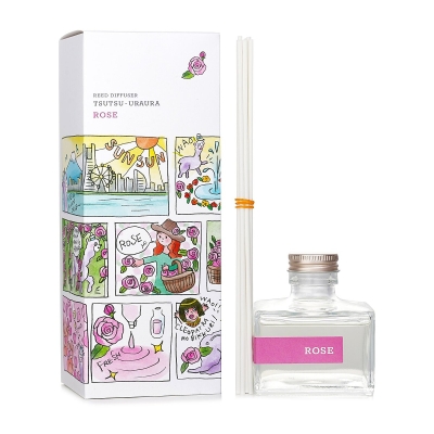 Daily Aroma Japan Tsutsu Uraura Deodorant Reed Diffuser - Rose 120ml