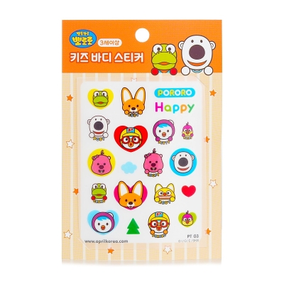 April Korea Pororo Body Sticker 1pc