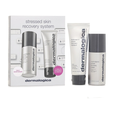 Dermalogica Stressed Skin Recovery System Set :MultiVitamin Power Recovery Cream 50ml +MultiVitamin Power Recovery Masque 75ml 2pcs