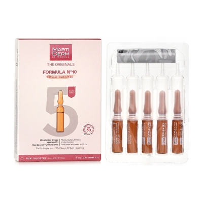 Martiderm The Originals Formula N&ordm;10 HD Color Touch Ampoules SPF 30 5x 2ml