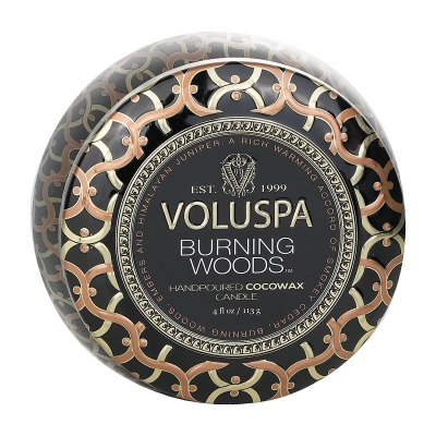 Voluspa Mini Tin Candle - Burning Woods 113g/4oz