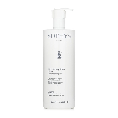 Sothys Čistic&iacute; ml&eacute;ko Clarity &ndash; pro pleť s křehk&yacute;mi kapil&aacute;rami, s v&yacute;tažkem z vil&iacute;nu (velikost salonu) 500ml/16.9oz
