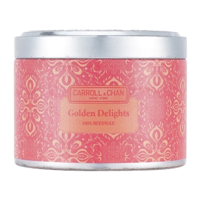 Carroll & Chan 100% Beeswax Tin Candle - Golden Delights (8x6) cm