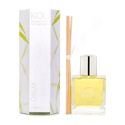 iKOU Aromacology Diffuser Reeds - Calm (Lemongrass & Lime - 9 months supply) 175ml