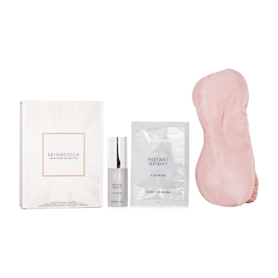 Skin Medica Sada Instant Bright Eye Essentials: Instant Bright Eye Cream 14,2g + Instant Bright Eye Masks 6x2,34g + Sleep Mask 1ks 3pc