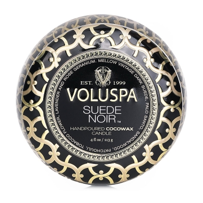 Voluspa Mini Tin Candle - Suede Noir 113g/4oz