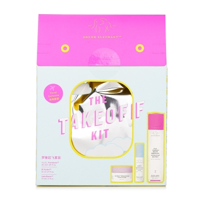 Drunk Elephant O Kit TakeOff: TLC Framboos Night Serum 50ml+ B-Hydra Serum 8ml+ Lala Retro Chantilly 15ml 3pcs