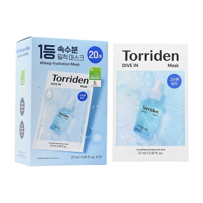 Torriden Dive In Low Molecular Hyaluronic Acid Mask 20pcs