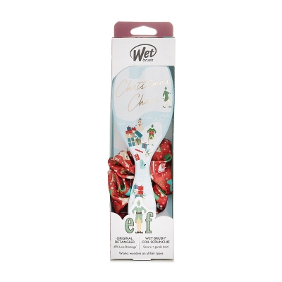 Wet Brush Original Detangler Elf + Scrunchie Hair Brush 1pc