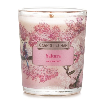 Carroll & Chan 100% Beeswax Votive Candle - Sakura 65g/2.3oz