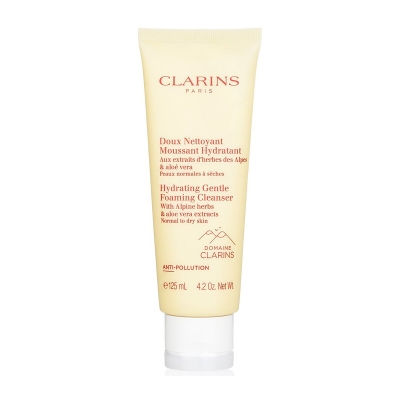 Clarins Hydratačn&iacute; jemn&yacute; pěniv&yacute; čistic&iacute; př&iacute;pravek s alpsk&yacute;mi bylinkami a v&yacute;tažky z aloe vera &ndash; norm&aacute;ln&iacute; až such&aacute; pleť 125ml/4.2oz