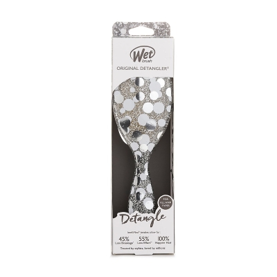 Wet Brush Original Detangler Groovy Disco Silver Hair Brush 1pc