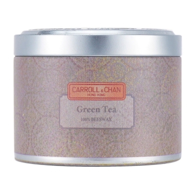 Carroll & Chan 100% Beeswax Tin Candle - Green Tea (8x6) cm