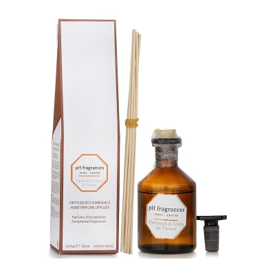 pH fragrances Home Perfume Diffuser - Patchouli & Cedre De Tweed 100ml/3.4oz