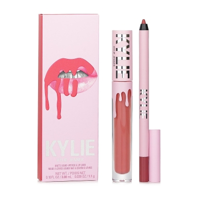 Kylie By Kylie Jenner Matte Lip Kit: Matte Liquid Lipstick 3ml + Lip Liner 1.1g 704 Sweater Weather 2pcs
