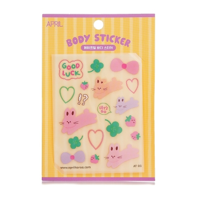 April Korea April Body Sticker AT 03 1pc