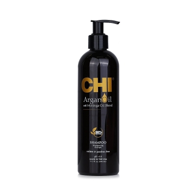 CHI Argan Oil Plus Moringa Oil Shampoo - Sulfate & Paraben Free 340ml/11.5oz