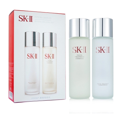 SK II Pitera Deluxe -setti: Kirkas kasvovoide 230 ml + kasvohoitoesanssi 230 ml 09125 2x230ml/7.77oz