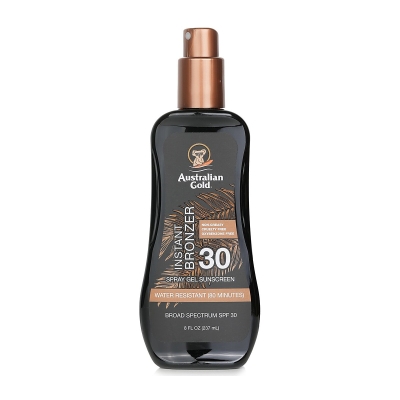 Australian Gold Spray Gel Sunscreen SPF 30 with Instant Bronzer 237ml/8oz