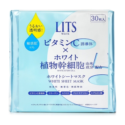 LITS White Sheet Mask 30sheets