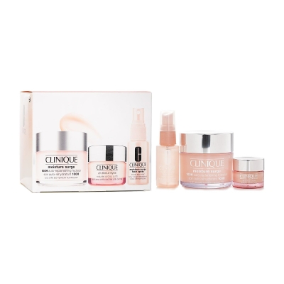 Clinique Moisture Surge Set: Moisture Surge 100H 125ml+ All About Eyes 15ml+ Moisture Surge Face Spray Thirsty Skin Relief 30ml 3pcs