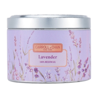 Carroll & Chan 100% Beeswax Tin Candle - Lavender (8x6) cm