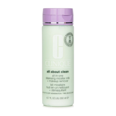 Clinique All about Clean All-In-One Cleansing Micellar Milk + Makeup Remover - Very Dry to Dry Combination 200ml/6.7oz