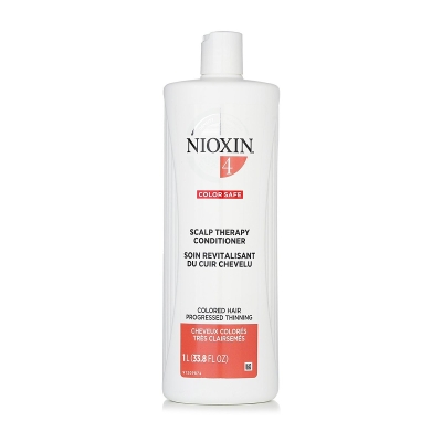 Nioxin Density System 4 Scalp Therapy Conditioner (Colored Hair, Progressed Thinning, Color Safe) 1000ml/33.8oz