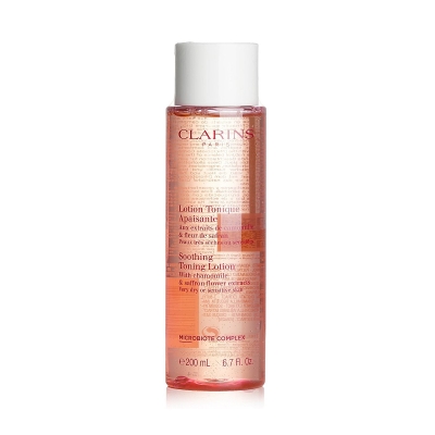 Clarins Zklidňuj&iacute;c&iacute; tonizačn&iacute; ml&eacute;ko s v&yacute;tažky z květů heřm&aacute;nku a &scaron;afr&aacute;nu &ndash; velmi such&aacute; nebo citliv&aacute; pleť(Box Slightly Damaged) 200ml/6.7oz