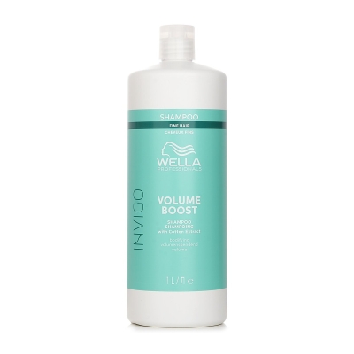 Wella Invigo Volume Boost Shampoo With Cotton Extract Fine Hair 1000ml